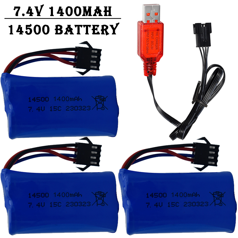 Rc Hobby Charger - Bateria de Íon de Lítio 7.4V