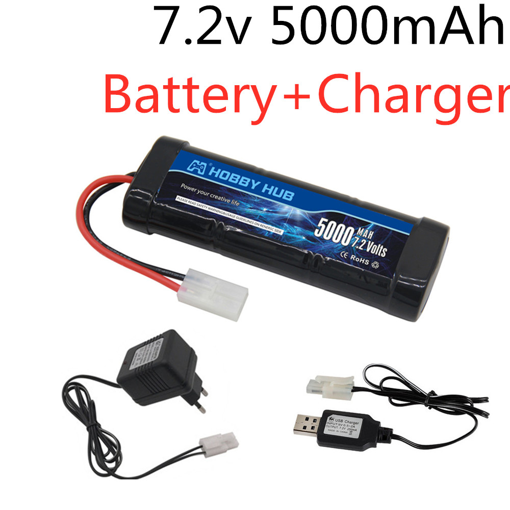Rc Hobby Charger - Pacote de bateria ni-mh 7.2v 5000mah