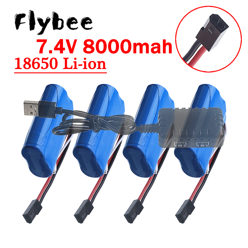 Rc Hobby Hub - Bateria (5500 Plug) 18650 7.4V 8000mAh,