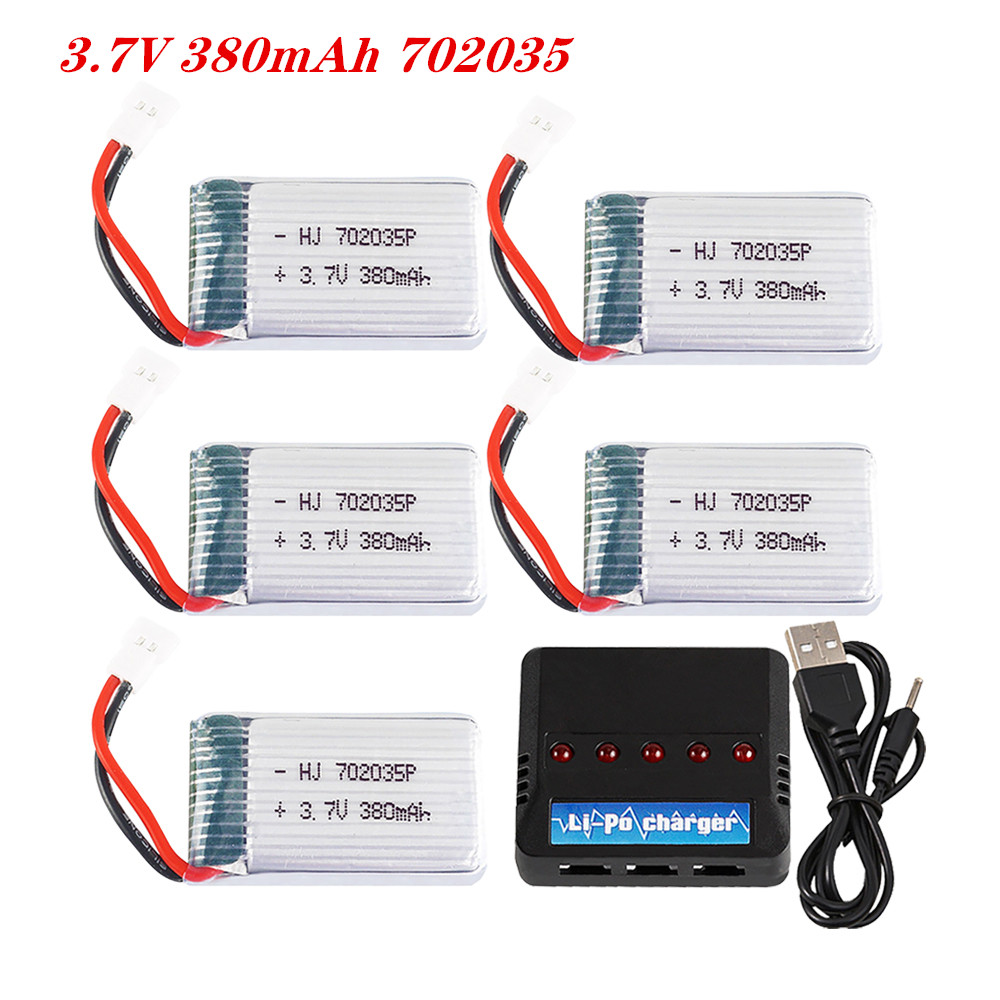 Rc Hobby Charger - 3.7v 380mah 702035 lipo bateria recarregável