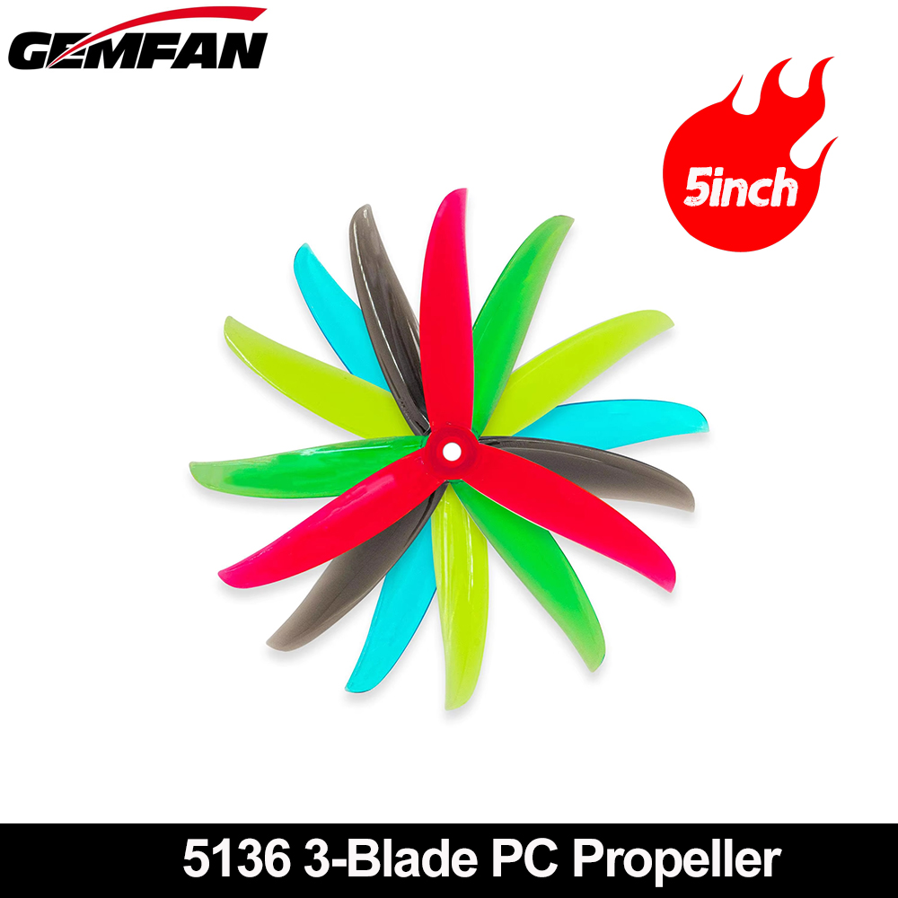 Gemfan VANOVER 5136 Hélice PC  - Fpv Racing Quadcopter avaliação e preço