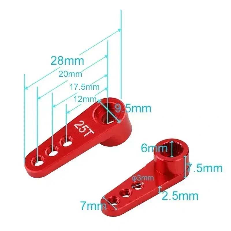 Neebrc 25t metal servo braço 3 - Rc Hobby Shops avaliação e preço
