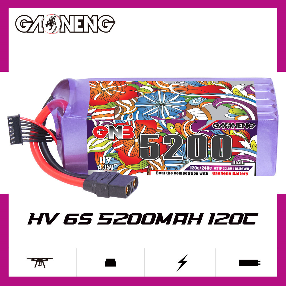 Bateria lipo gnb 6s 22.8v 3000 - Fpv Racing Quadcopter avaliação e preço