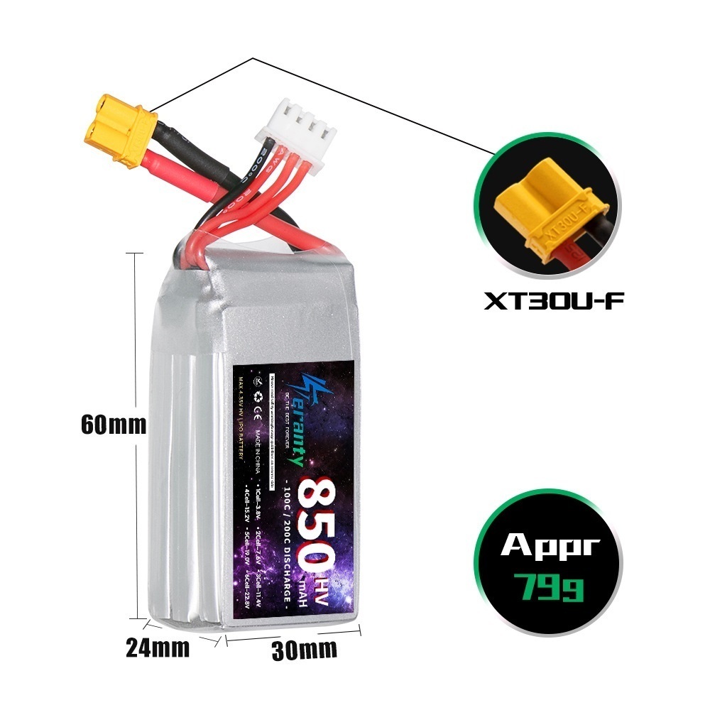 1/2/3PCS TERANTY 3S 11.4V Lipo - Fpv Racing Quadcopter avaliação e preço